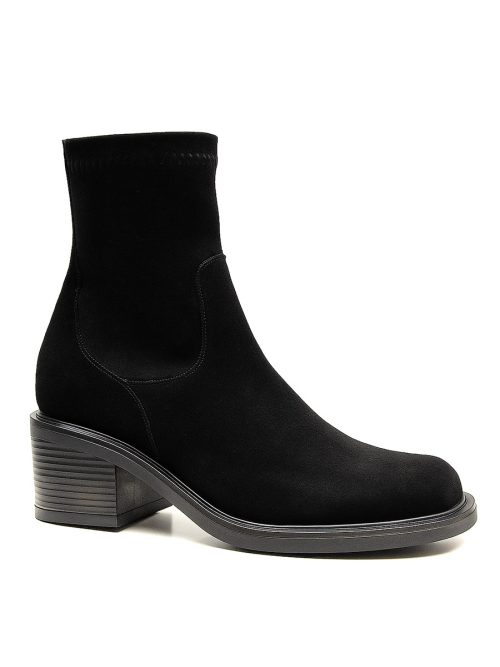 botki skórzane barefoot na obcasie